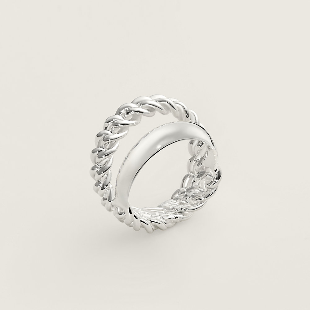 Boucle Sellier Inflexible ring, medium model - Silver
